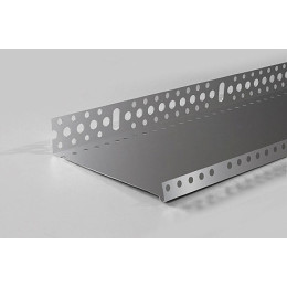 Профиль цокольный алюминиевый 100 мм L=2.5м VWS, толщина 1 мм