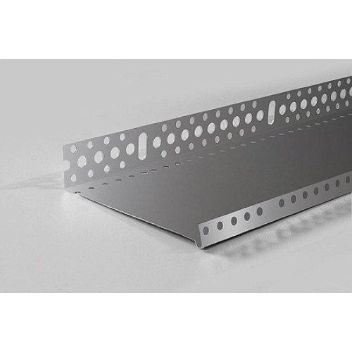 Профиль цокольный алюминиевый 100 мм L=2.5м VWS, толщина 1 мм