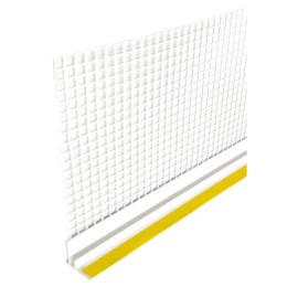 Профиль оконный примык. ПВХ с арм.сеткой 6мм, 2,4м