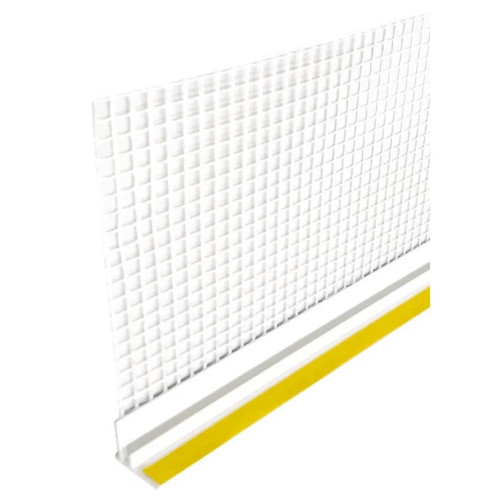 Профиль оконный примык. ПВХ с арм.сеткой 6мм, 2,4м