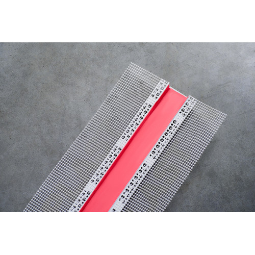 Профиль рустовочный ПВХ 20*20 с сеткой 3 м